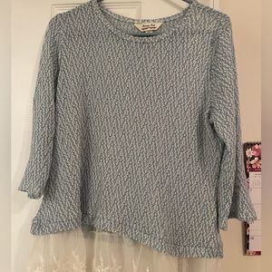 Light blue with lace womens blouse